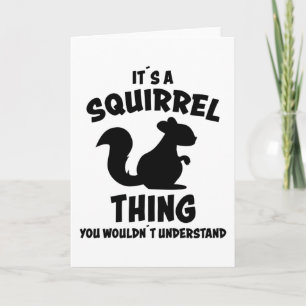 Dess Sak-ekorre, Silhouette-talande gåva Kort