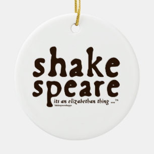 Dess Shakespeare - en Elizabethan sak Julgransprydnad Keramik