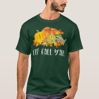 Dess sjunkande Yall Cute Pumpkins Square hösten fa T Shirt