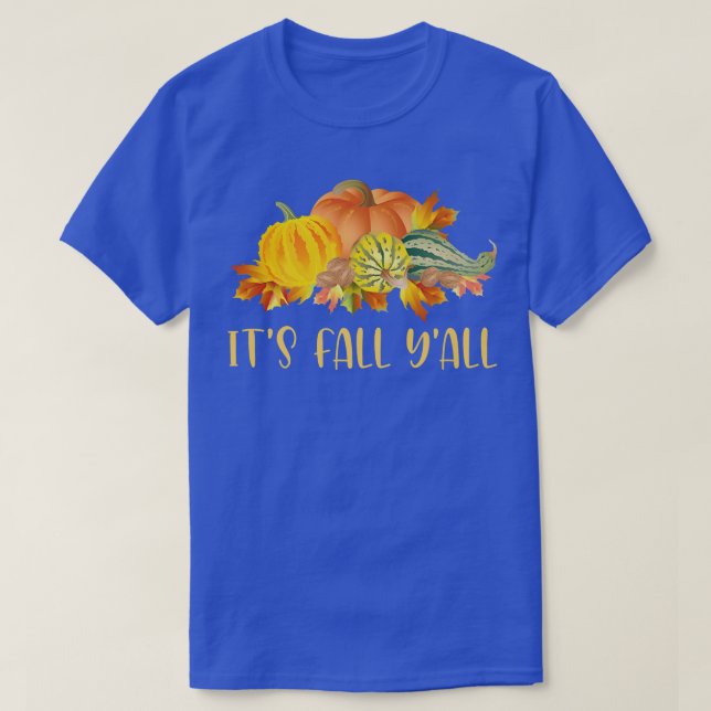 Dess sjunkande Yall Cute Pumpkins Square hösten fa T Shirt (Design framsida)
