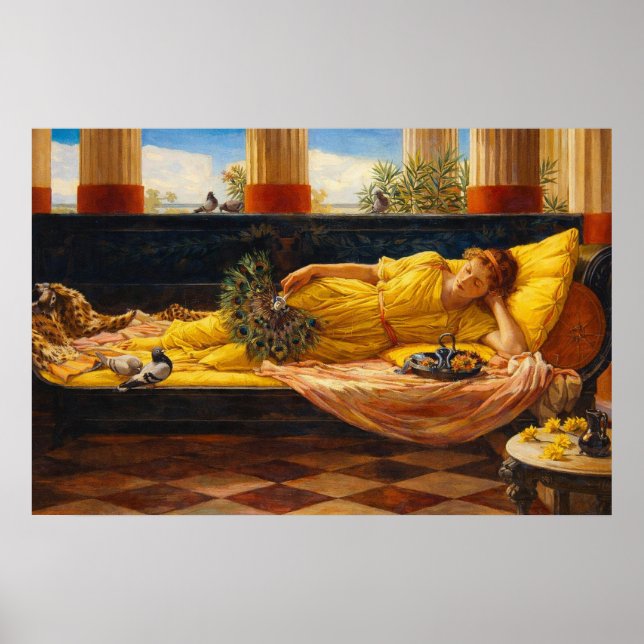 Dess slöa ingenting av John William Waterhouse Poster (Framsidan)