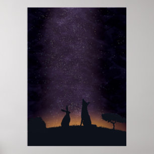 Dess trevligt att stargaze med vänner poster