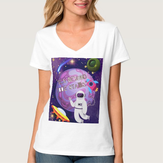 DESS UTANFÖR STARNA, ASTRONAUT T SHIRT (Framsida)