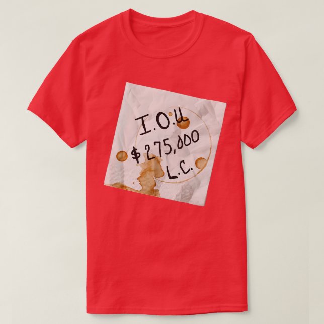 Dessa är IOU-enheter T Shirt (Design framsida)