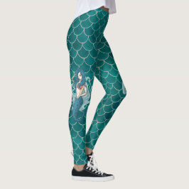 Dessa är mina sjöjungfruleggins för kvinnor tränin leggings
