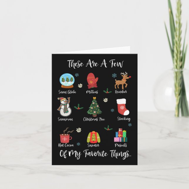 Dessa är några av mina favorit saker  kort (Framsida)