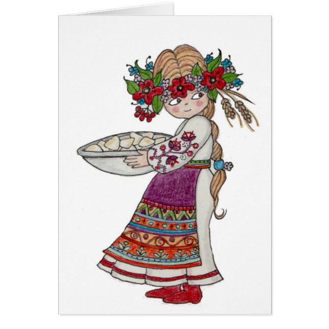 Dessa är Perogies min! Hälsningskort (Framsidan)