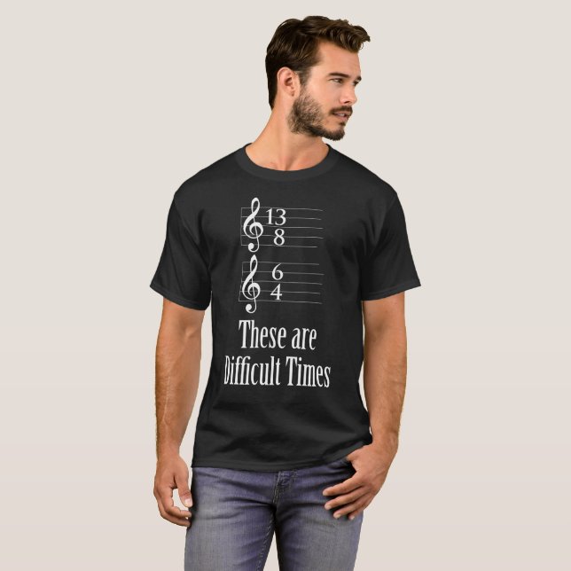 Dessa är svåra tider t-shirt (Hel framsida)