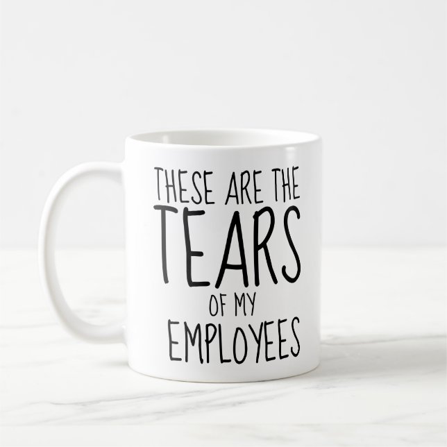 Dessa Är Tårarna Från Min Personal Kaffemugg (Vänster)