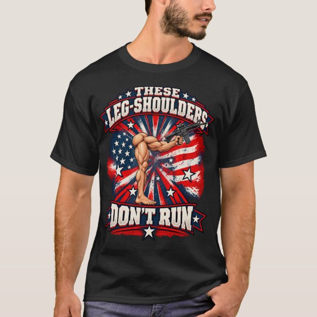 Dessa ben-axlar springer inte T-shirt (Framsida)