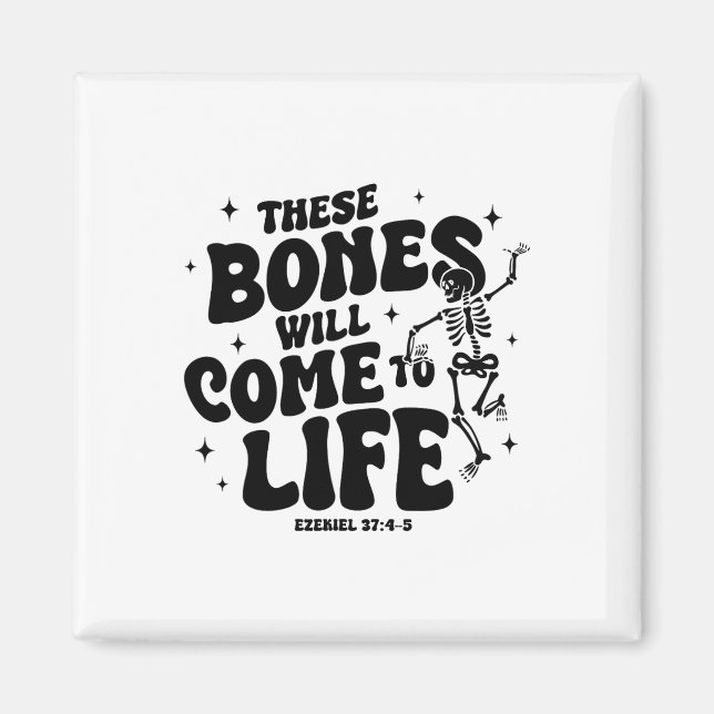Dessa ben kommer att ge Kom till Life Dancing Skel Magnet (Framsidan)