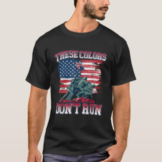 Dessa färg ligger inte i den amerikanska Flagga sp T Shirt