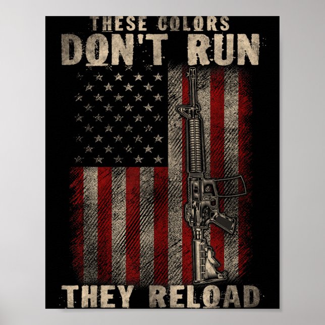 Dessa-färger Springar Inte De Laddar Om, Vapen Med Poster (Framsidan)