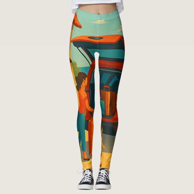Dessa leggingar visar din stil och glädje  leggings (Framsida)