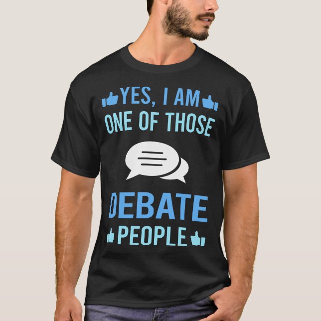 Dessa människor debatterar t shirt (Framsida)