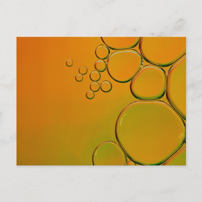 dessa orange bubblor vykort (Framsida)