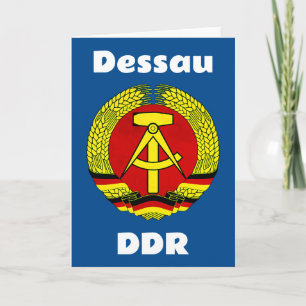 Dessau, DDR, Dessau, Tyskland (Öster German Ossi) Kort
