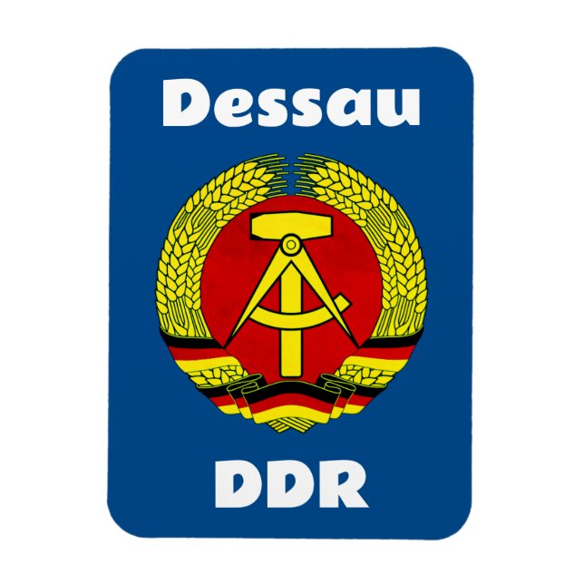 Dessau, DDR, Dessau, Tyskland (Öster German Ossi) Magnet (Vertikal)