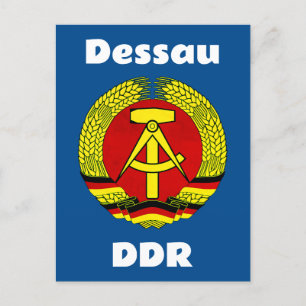 Dessau, DDR, Dessau, Tyskland (Öster German Ossi) Vykort