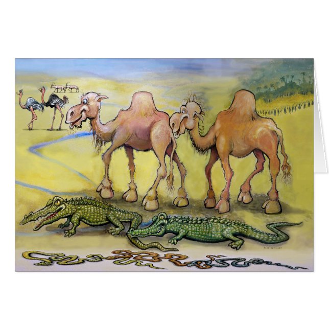 Dessert-Beaster Hälsningskort (Framsidan Horizontal)