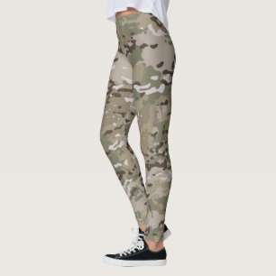 Dessert Camping Camo Hunters Blind Cute Camouflage Leggings