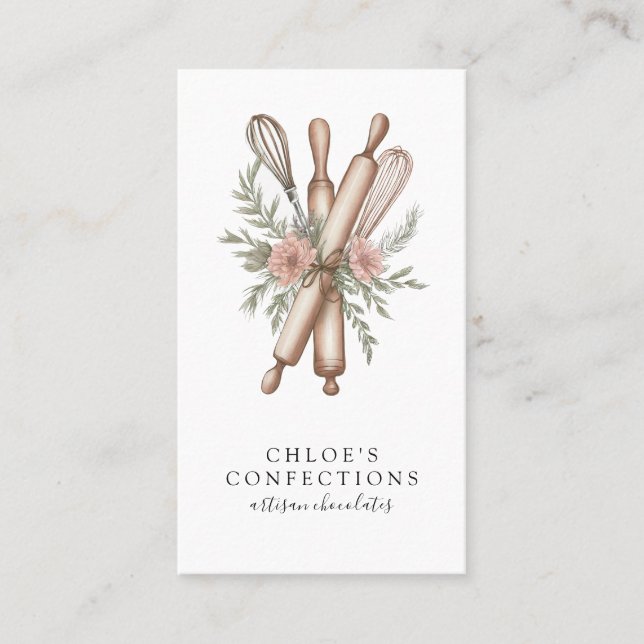 Dessert Caterer Bakers Verktyg Visitkort (Framsida)