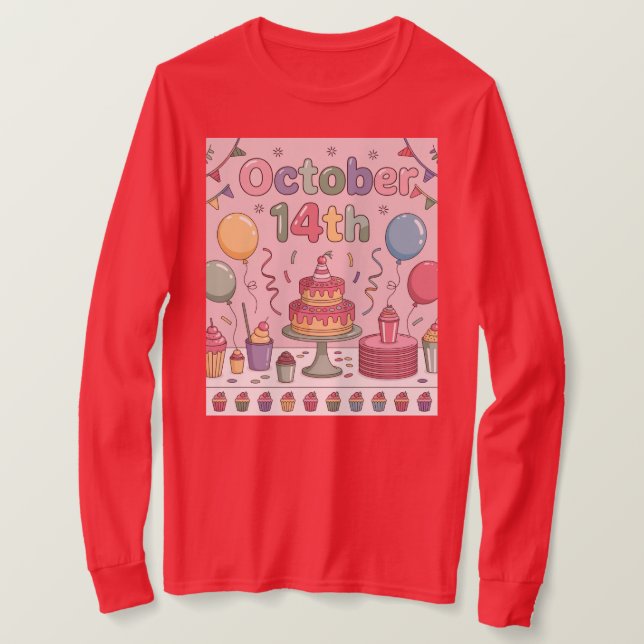 Dessert Day 14:e Oktober Dam T-Shirt (Design framsida)