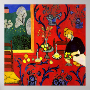 Dessert: Harmony in Red (Röda rummet) Matisse Poster