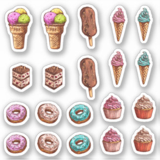 Dessert-klistermärken Klistermärken