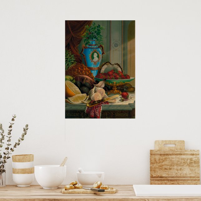 Dessert. Kromolitografier; fortfarande liveavtryck Poster (Kök)