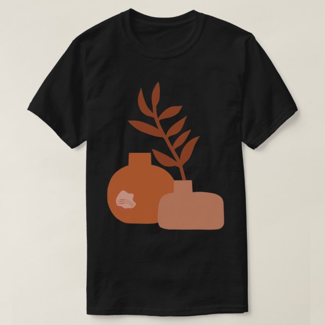 Dessert Måne Modern Abstrakt Boho PrintSe andra T Shirt (Design framsida)