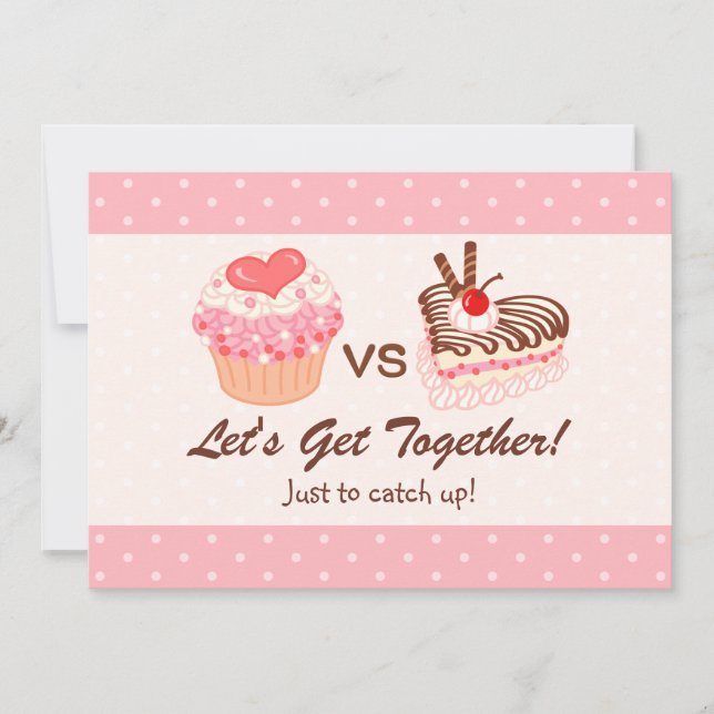 Dessert Party! Inbjudningar (Framsida)