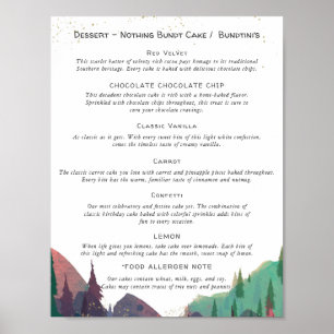 Dessert Pub Sign Bröllop Poster