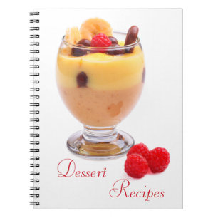 Dessert Recept-anteckningsbok Anteckningsbok