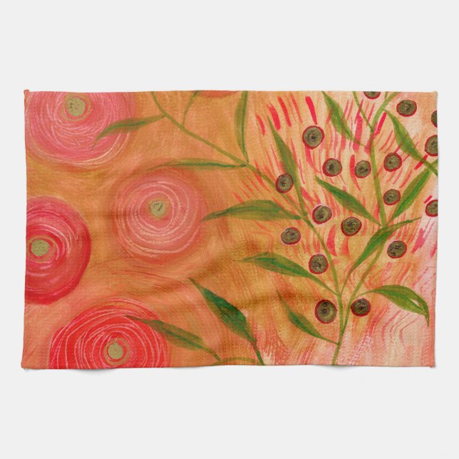 Dessert Rose tea towel Kökshandduk (Horisontell)