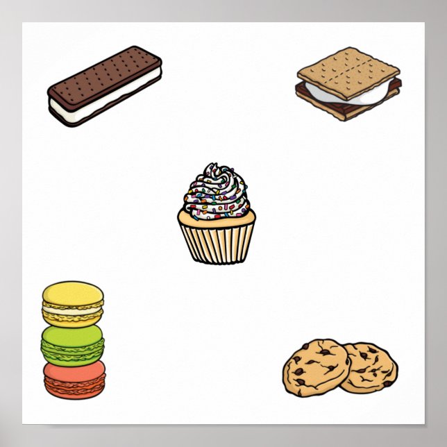 Dessert-samling Poster (Framsidan)