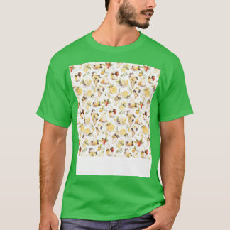 Dessert Seamless Mönster Patisserie Kawaii Cute fo T Shirt