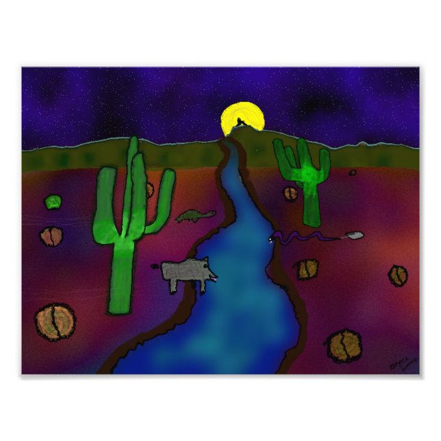 Dessert Teckning Fototryck (Framsidan)