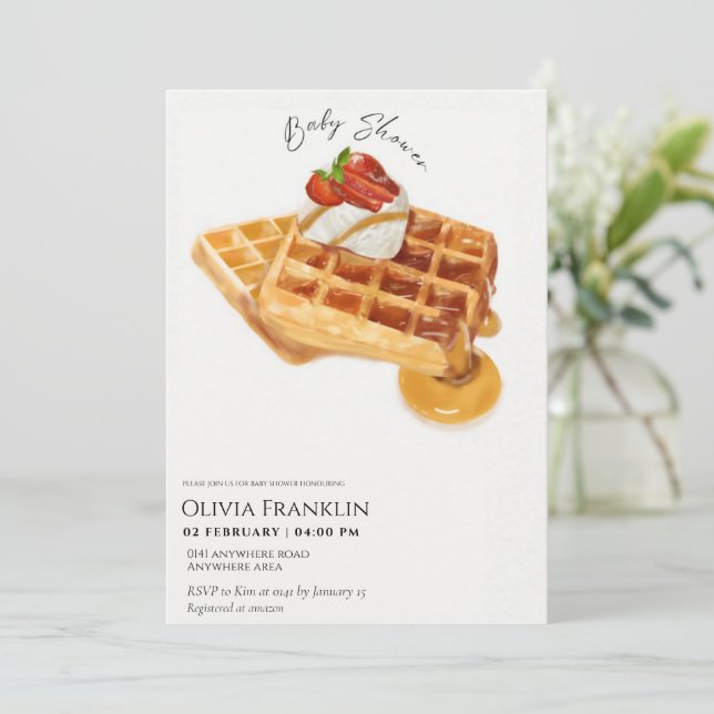 Dessert Tembabydusch Inbjudningar (Stående Fram)