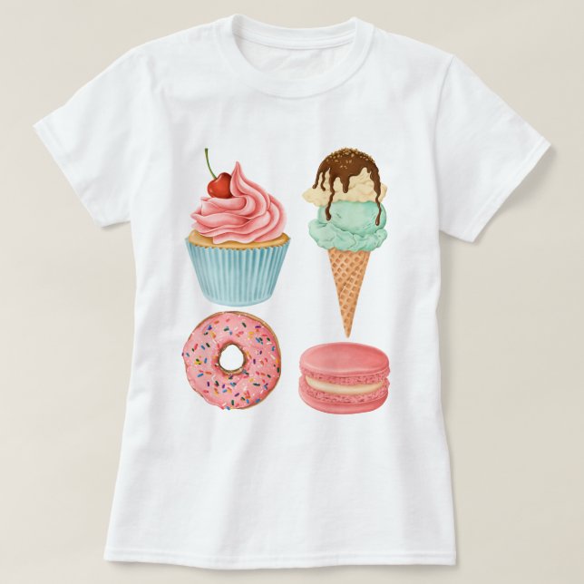 Desserter T Shirt (Design framsida)