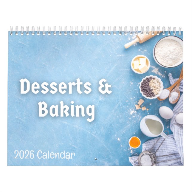 Desserts & Baking 2026 Calendar Kalender (Omslag)
