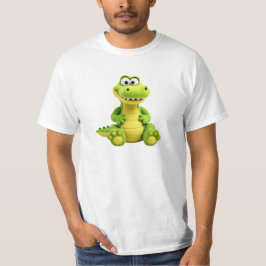 Dessin d’un crocodile rigolo. t shirt