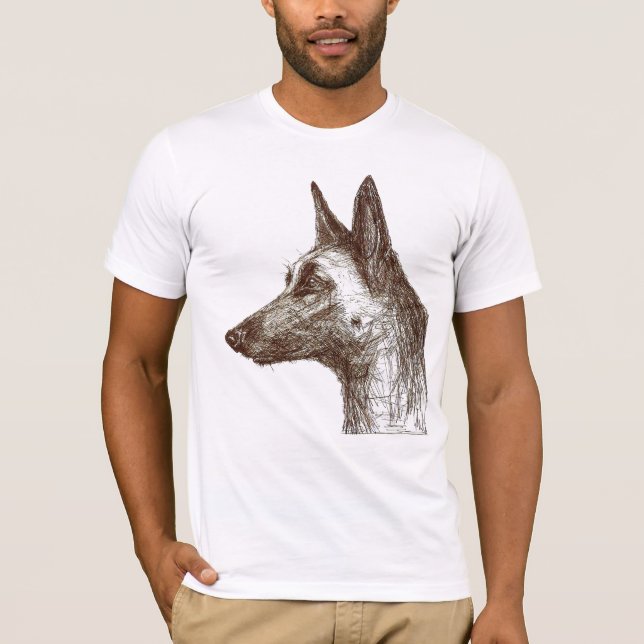 dessin malinois tee (Framsida)
