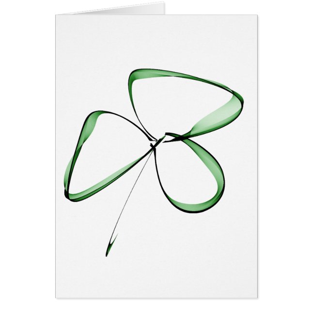 dessin mignon petit trèfle hälsningskort (Framsidan)