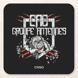 DESSOUS DE VERRE ANTENNES UNDERLÄGG PAPPER KVADRAT