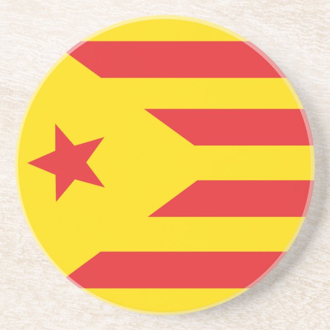 Dessous de verre Drapeau Catalan "Serenya" Underlägg Sandsten (Framsidan)