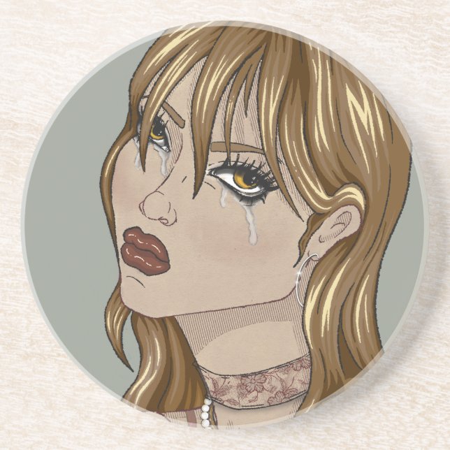 Dessous-de-verre en grès underlägg (Framsidan)