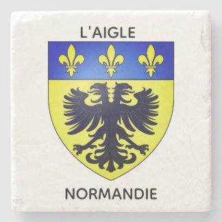 Dessous de verre en pierre - Blason de L'Aigle Stenunderlägg