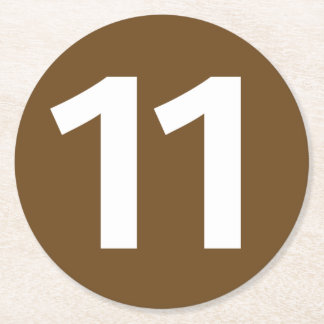 Dessous-de-verre Métro de Paris ligne 11 Underlägg Papper Rund