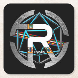 DESSOUS DE VERRE REMATIS UNDERLÄGG PAPPER KVADRAT